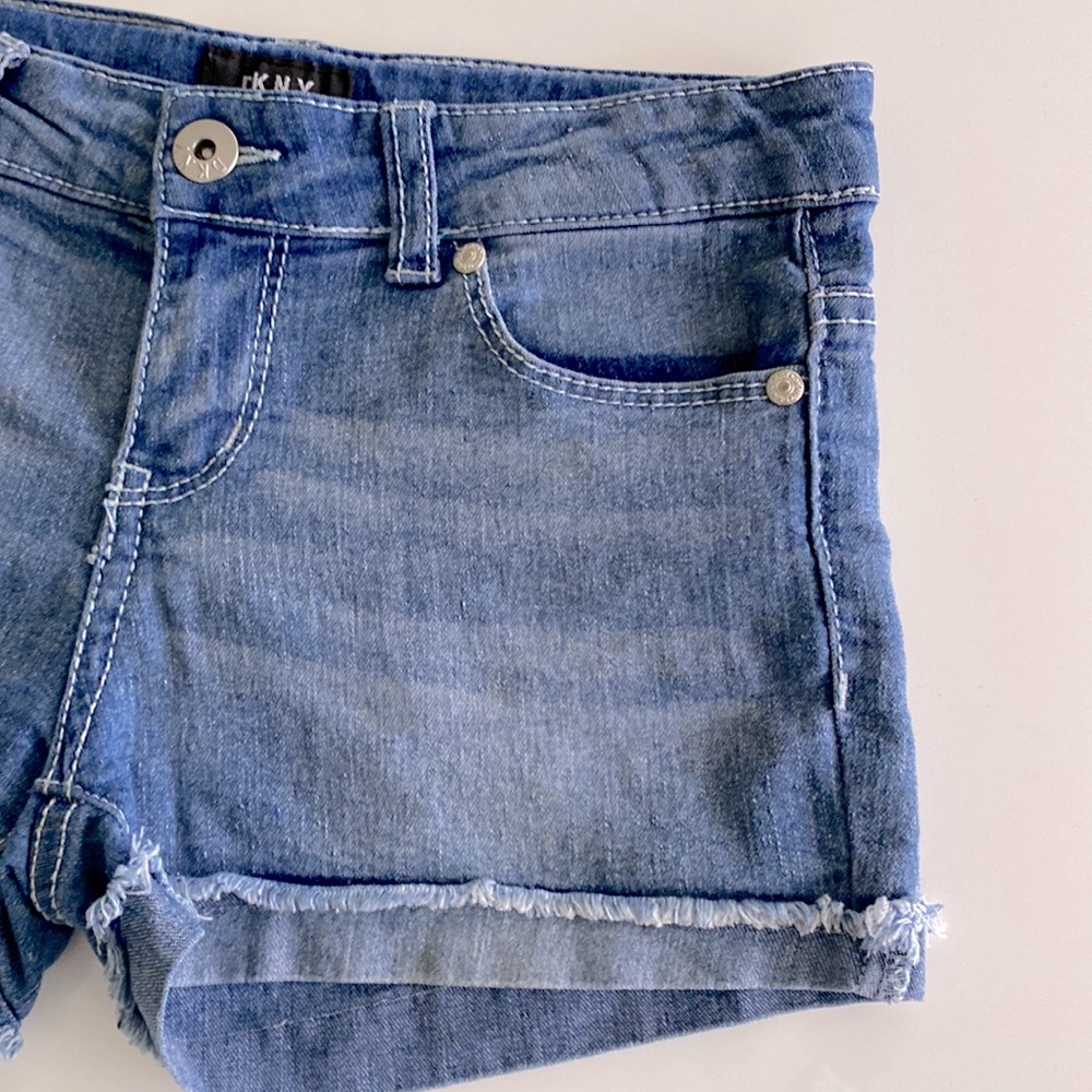 DKNY Girls Blue Shorts - Picture 2 of 5
